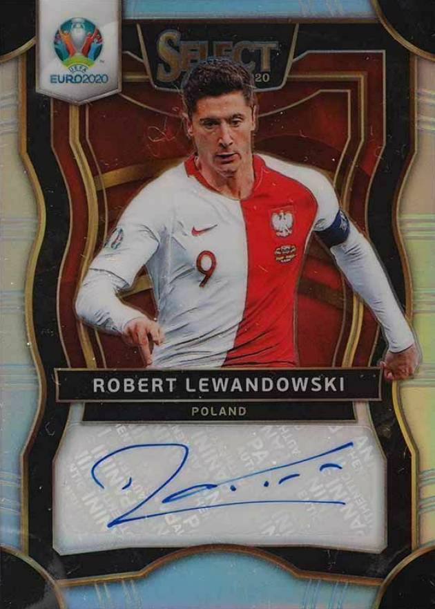 2020 Panini Select UEFA Euro Select Signatures Robert Lewandowski #SIRL Soccer Card