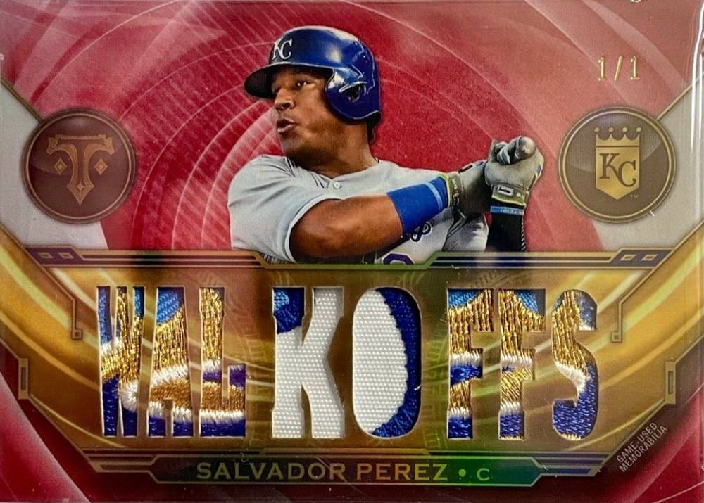 2019 Topps Triple Threads Relics Salvador Perez #SP3 Baseball Card