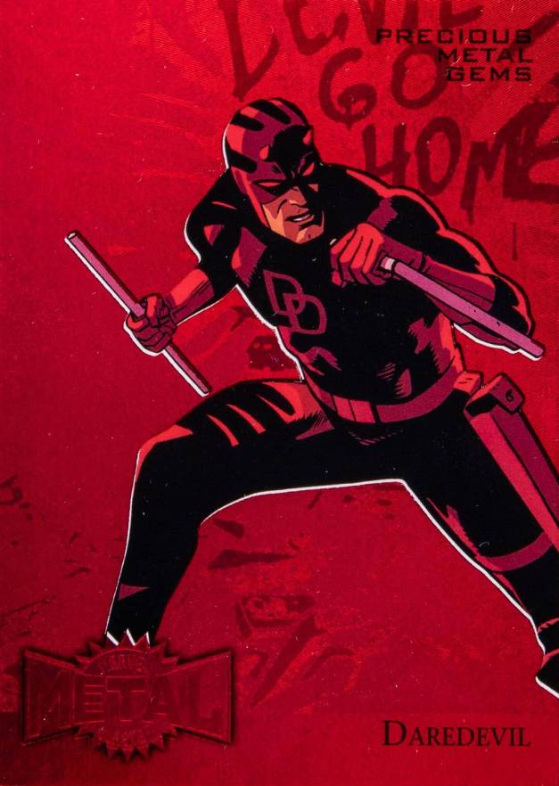 2015 Fleer Retro Marvel Marvel Metal Blaster Daredevil #10 Non-Sports Card