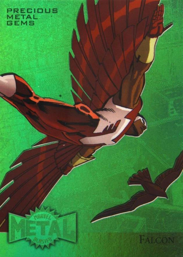 2015 Fleer Retro Marvel Marvel Metal Blaster Falcon #16 Non-Sports Card