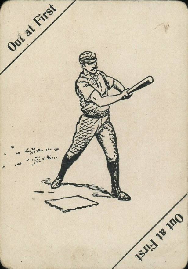 1906 Fan Craze A.L. Out at First # Baseball Card