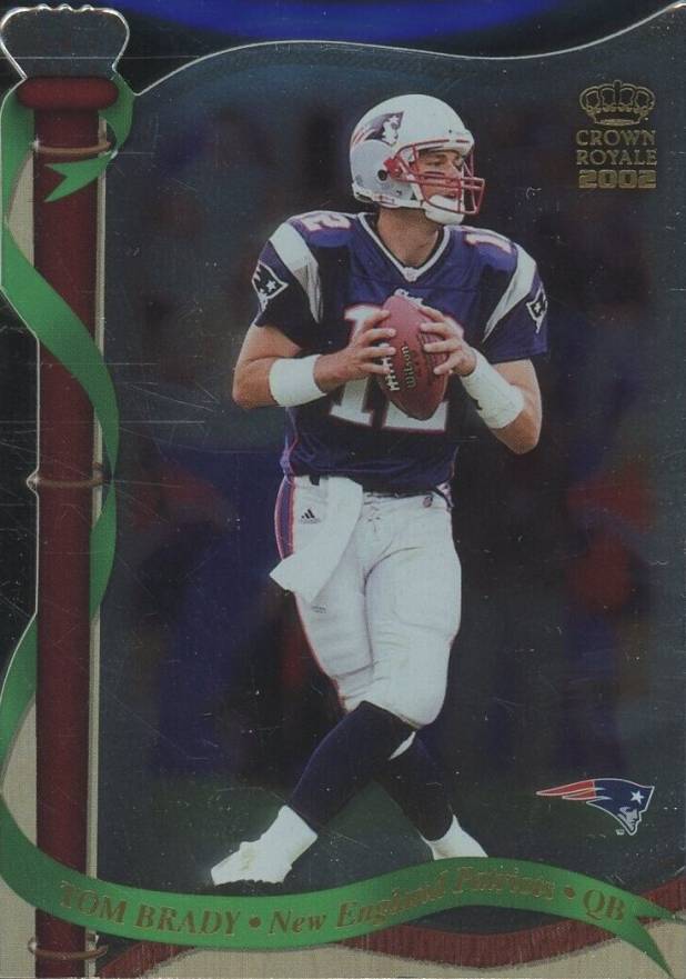 2002 Pacific Crown Royale Tom Brady #80 Football Card