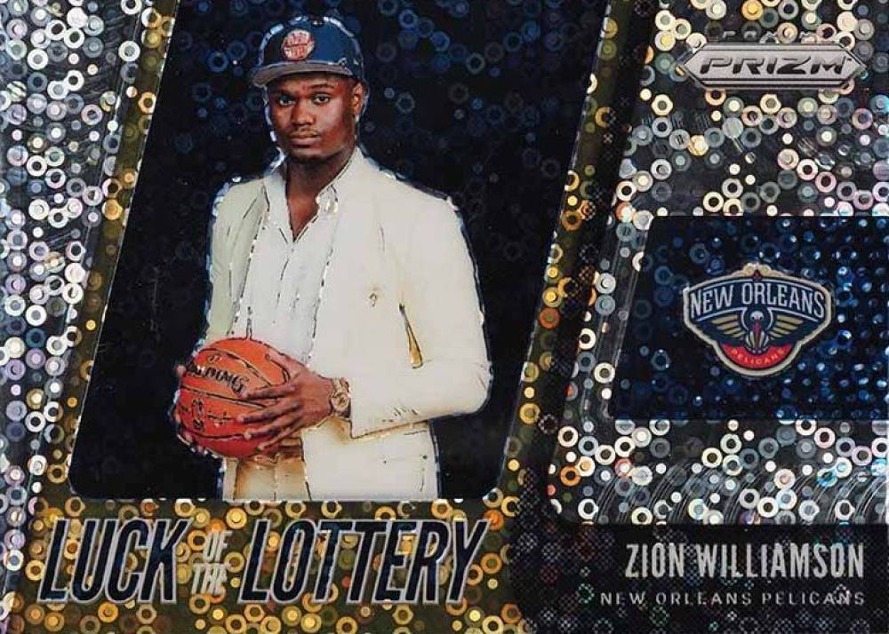2019 Panini Prizm Luck of the Lottery Zion Williamson #1 Basketball Card