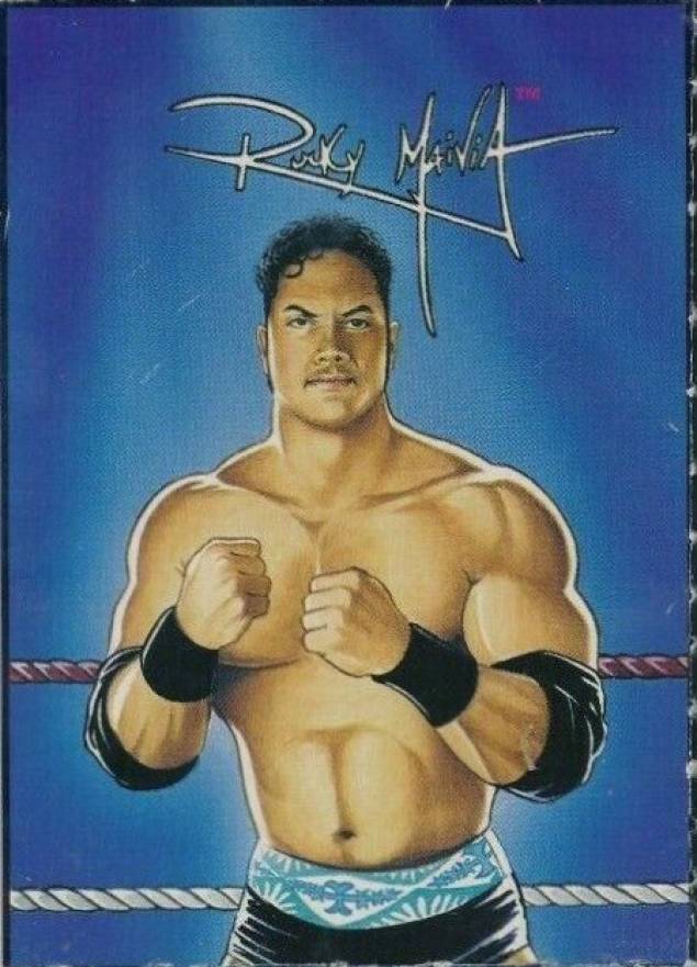 1994 WWF Jus Toys Bendable Figure Cards Rocky Maivia # Other Sports Card