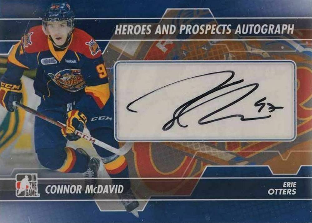 2013 In the Game Heroes & Prospects Autographs Connor McDavid #A-CM Hockey Card