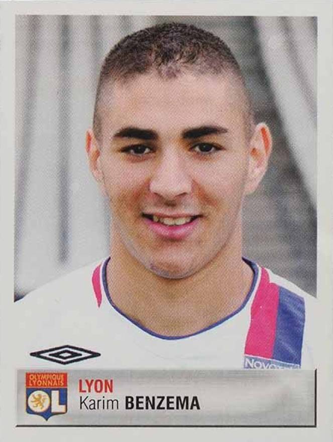 2006 Panini Foot Stickers Karim Benzema #180 Soccer Card