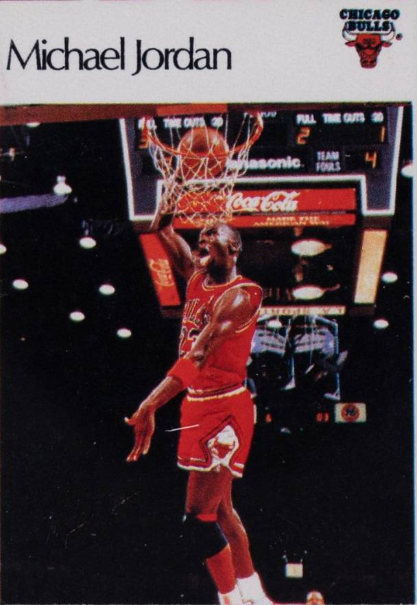 1986 Super Canasta Spanish Sticker Michael Jordan # Basketball Card