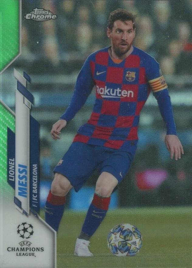 2019 Topps Chrome UEFA Champions League Lionel Messi #1 Soccer Card