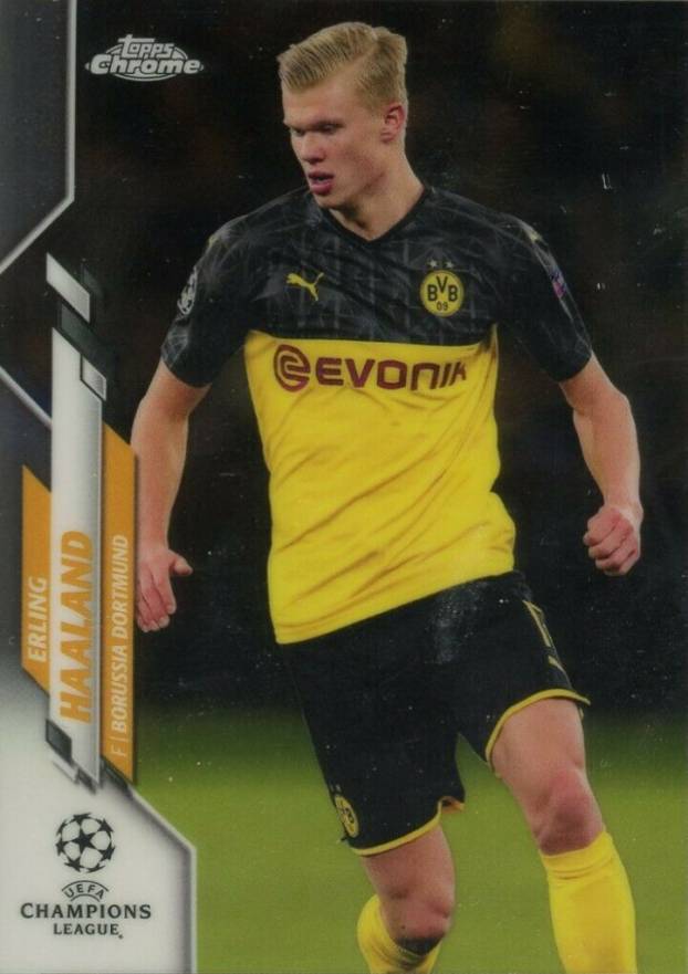 2019 Topps Chrome UEFA Champions League Erling Haaland #74 Boxing & Other Card