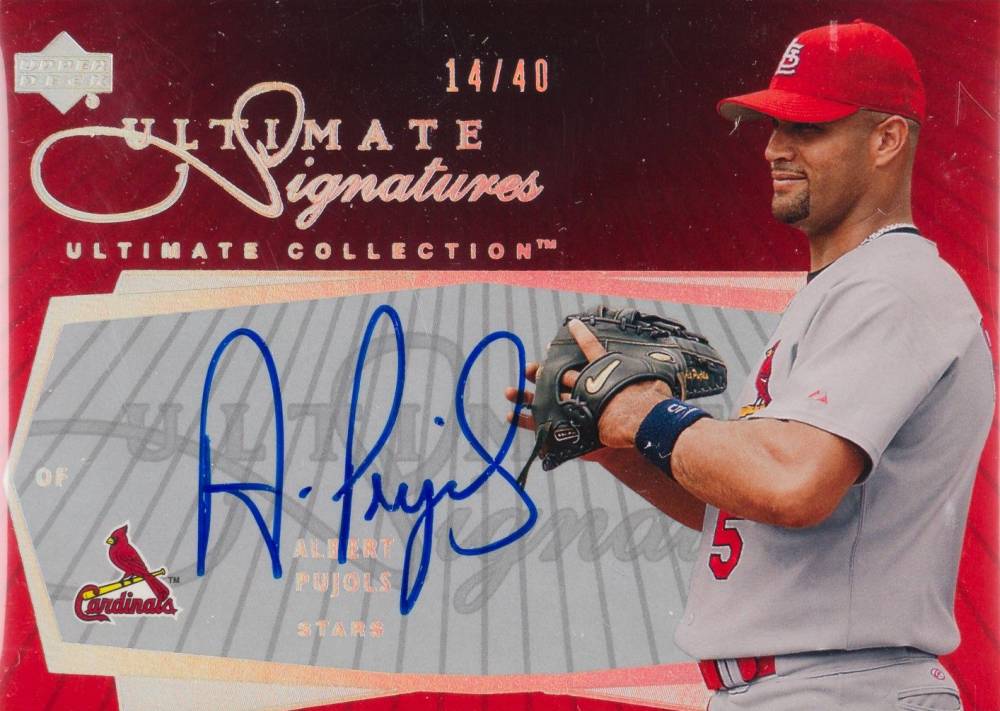 2003 Ultimate Collection Ultimate Signatures Albert Pujols #US-AP Baseball Card