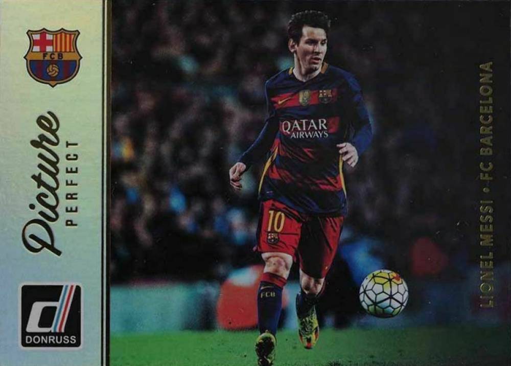 2016 Panini Donruss Picture Perfect Lionel Messi #48 Soccer Card