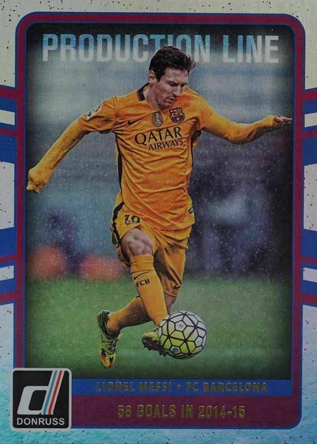 2016 Panini Donruss Production Line Lionel Messi #10 Boxing & Other Card