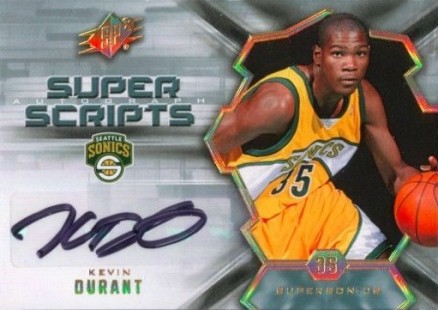 2007 SPx Super Scripts  Kevin Durant #SS-KD Basketball Card