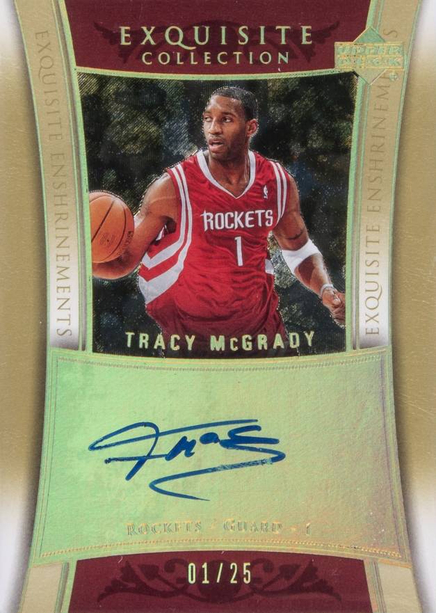 2004 Upper Deck Exquisite Collection Enshrinements Tracy McGrady #ENTM1 Basketball Card