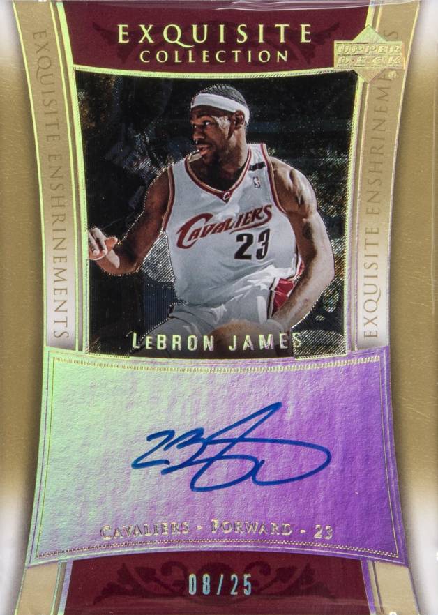 2004 Upper Deck Exquisite Collection Enshrinements LeBron James #ENLJ2 Basketball Card