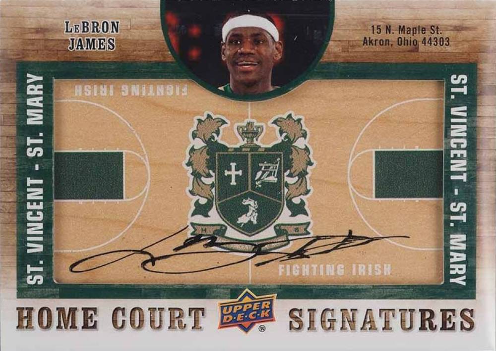 2011 SP Authentic Home Court Signatures LeBron James #HC-LJ Basketball Card