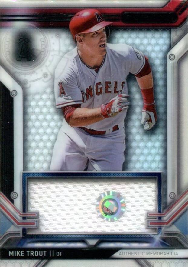2016 Topps Strata Clearly Authentic Relic Mike Trout #CARMTR Baseball Card