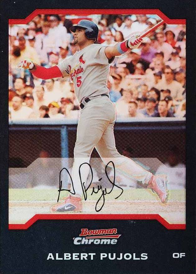 2004 Bowman Chrome Albert Pujols #100 Baseball Card