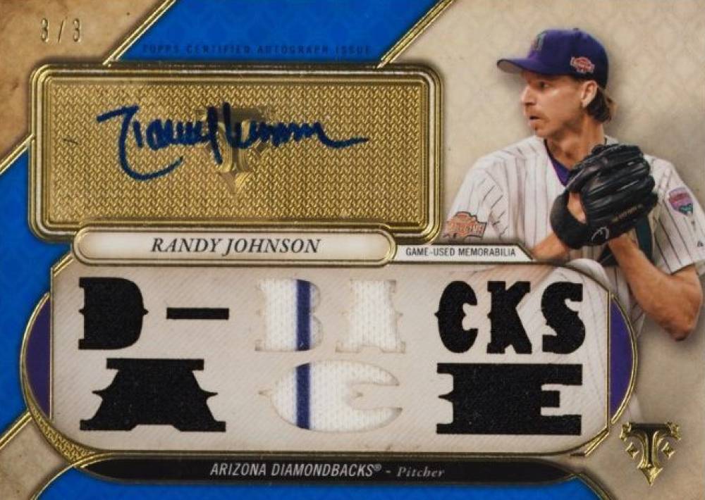 2017 Topps Triple Threads Autograph Relics Randy Johnson #JO2 Baseball Card