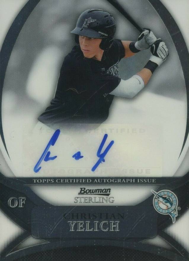 2010 Bowman Sterling Prospects Christian Yelich #BSPCY Baseball Card