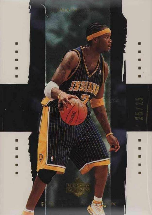 2003 Upper Deck Exquisite Collection Jermaine O'Neal #13 Basketball Card