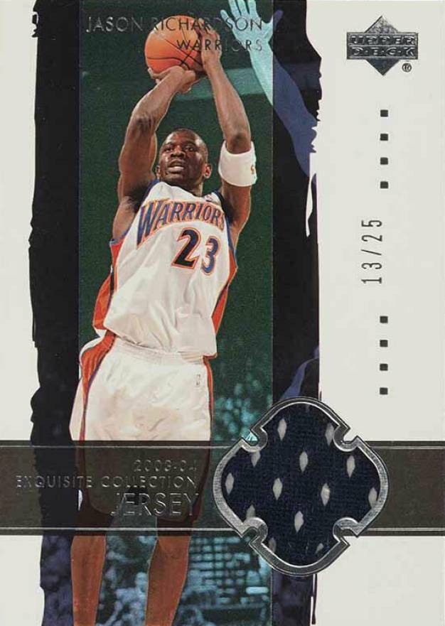 2003 Upper Deck Exquisite Collection Jason Richardson #10-J Basketball Card