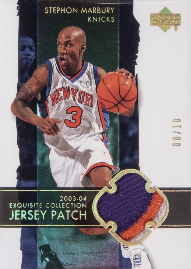 2003 Upper Deck Exquisite Collection Stephon Marbury #27-P Basketball Card