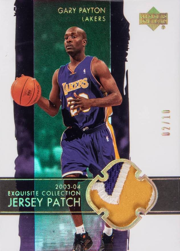 2003 Upper Deck Exquisite Collection Gary Payton #16-P Basketball Card