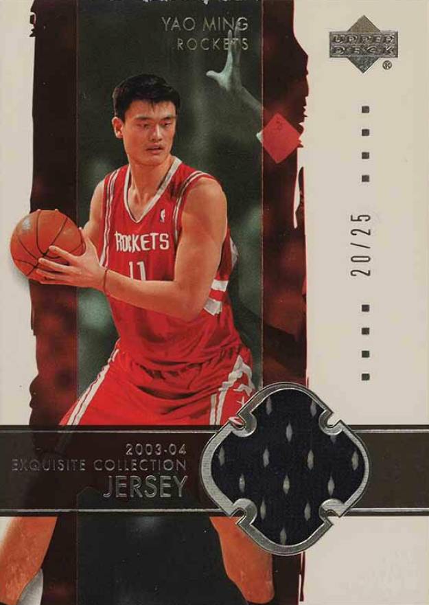 2003 Upper Deck Exquisite Collection Yao Ming #12-J Basketball Card