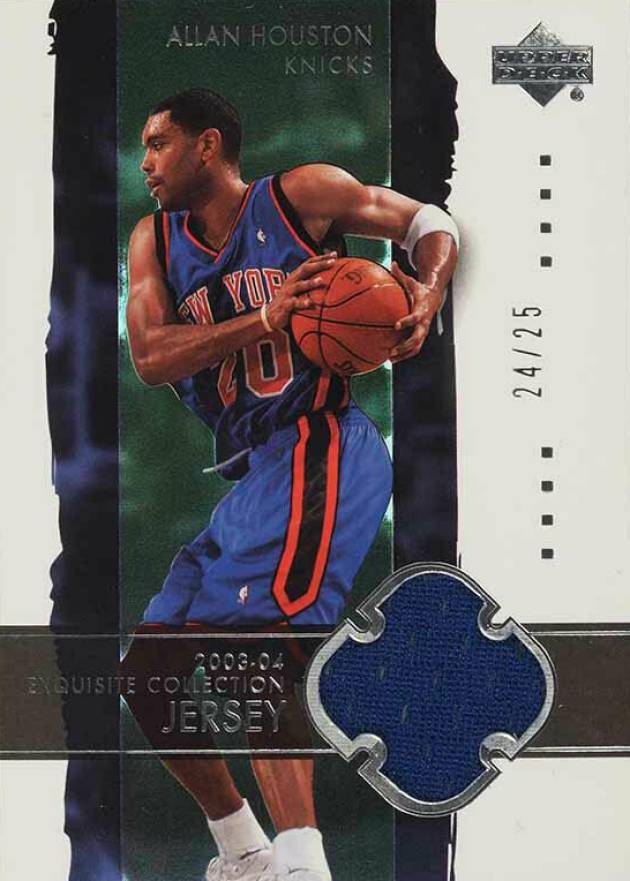 2003 Upper Deck Exquisite Collection Allan Houston #26-J Basketball Card