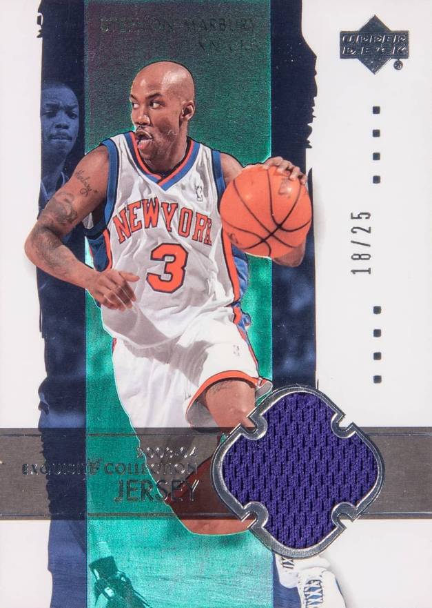 2003 Upper Deck Exquisite Collection Stephon Marbury #27-J Basketball Card