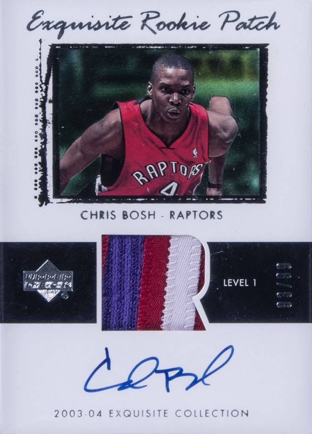 2003 Upper Deck Exquisite Collection Chris Bosh #75 Basketball Card
