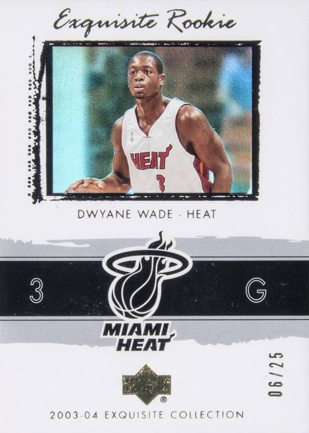 2003 Upper Deck Exquisite Collection Dwyane Wade #74 Basketball Card