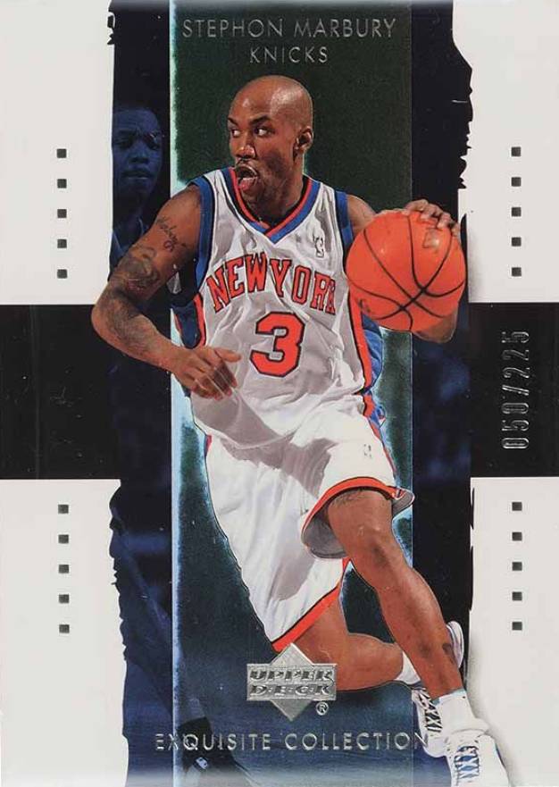 2003 Upper Deck Exquisite Collection Stephon Marbury #27 Basketball Card
