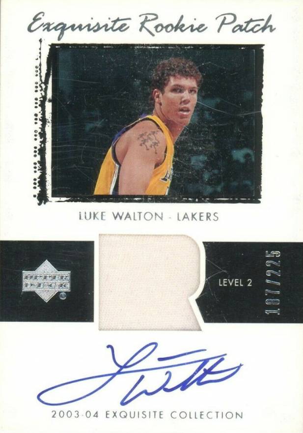 2003 Upper Deck Exquisite Collection Luke Walton #51 Basketball Card