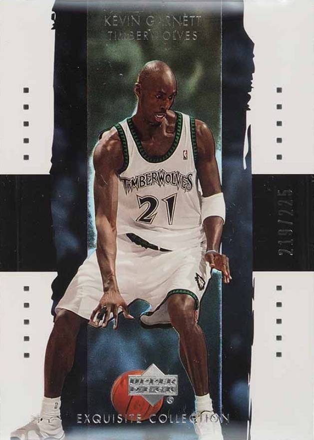 2003 Upper Deck Exquisite Collection Kevin Garnett #21 Basketball Card