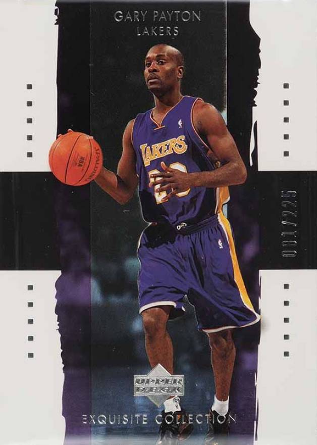 2003 Upper Deck Exquisite Collection Gary Payton #16 Basketball Card