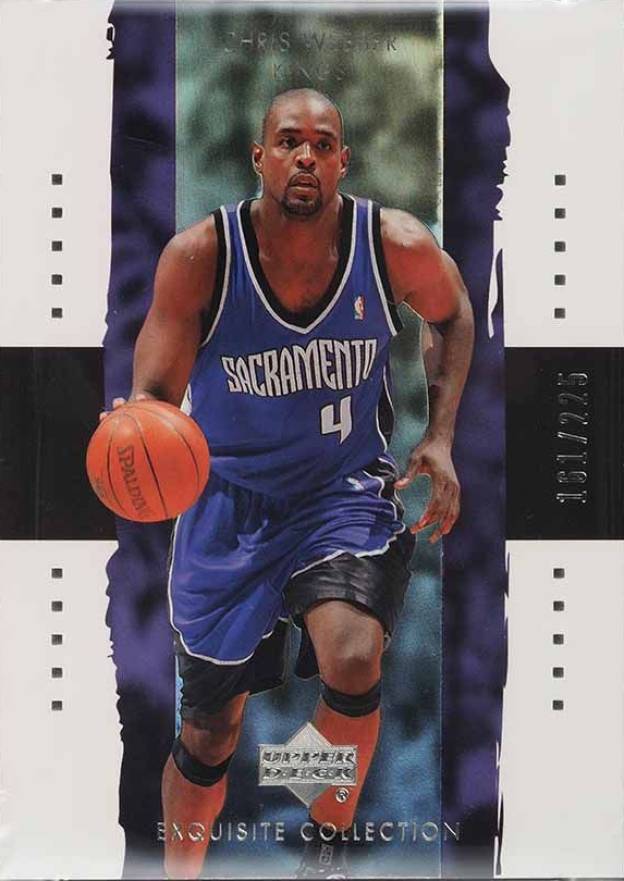 2003 Upper Deck Exquisite Collection Chris Webber #34 Basketball Card