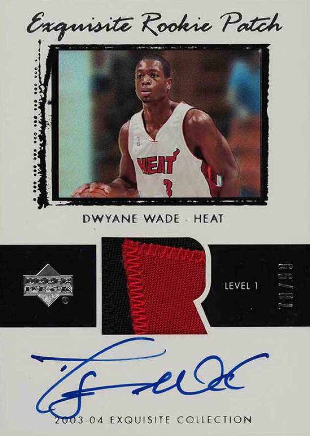 2003 Upper Deck Exquisite Collection Dwyane Wade #74 Basketball Card