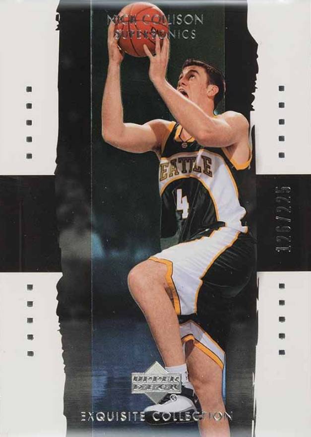 2003 Upper Deck Exquisite Collection Nick Collison #38 Basketball Card
