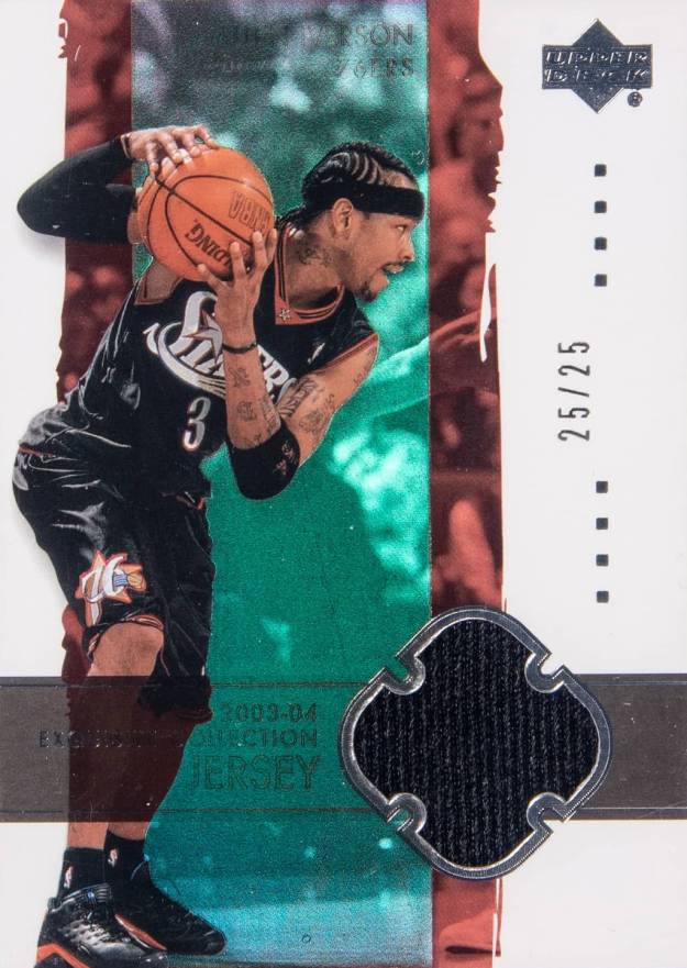 2003 Upper Deck Exquisite Collection Allen Iverson #29-J Basketball Card
