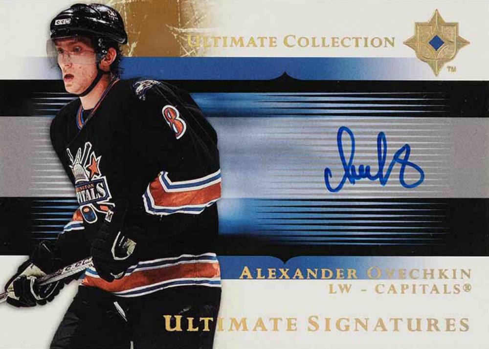 2005 Ultimate Collection Ultimate Signatures Alexander Ovechkin #US-AO Hockey Card
