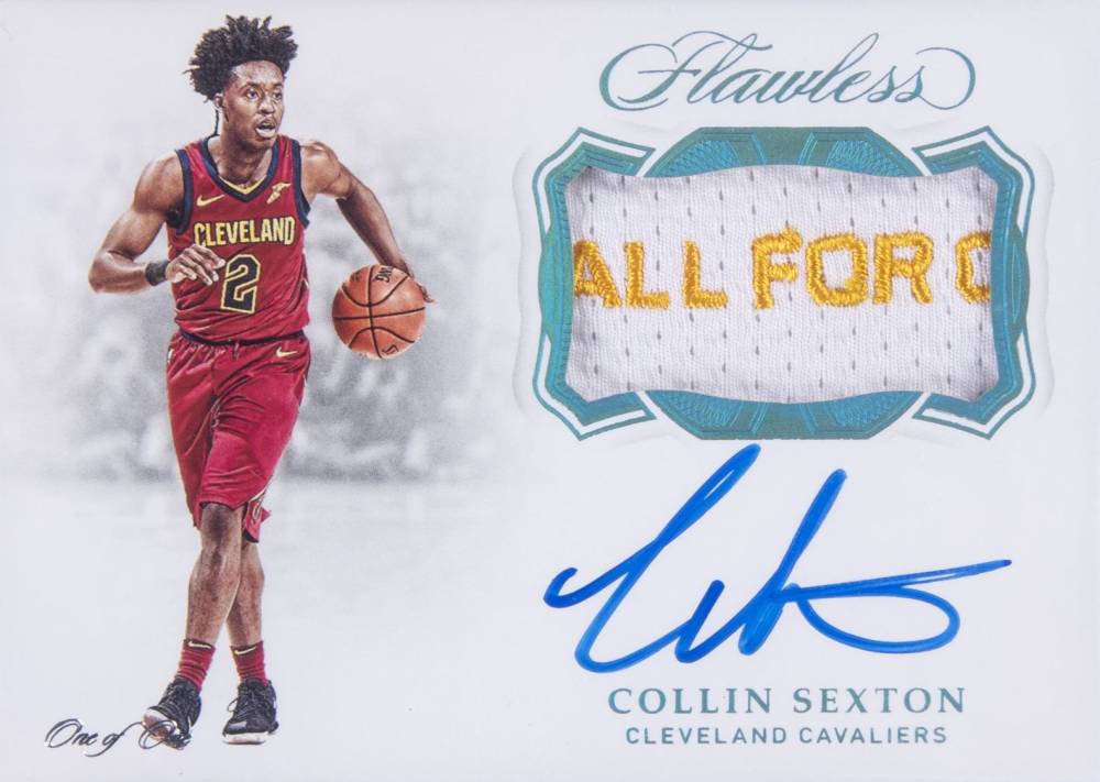 2018 Panini Flawless Horizontal Patch Autograph Collin Sexton #CSX Basketball Card