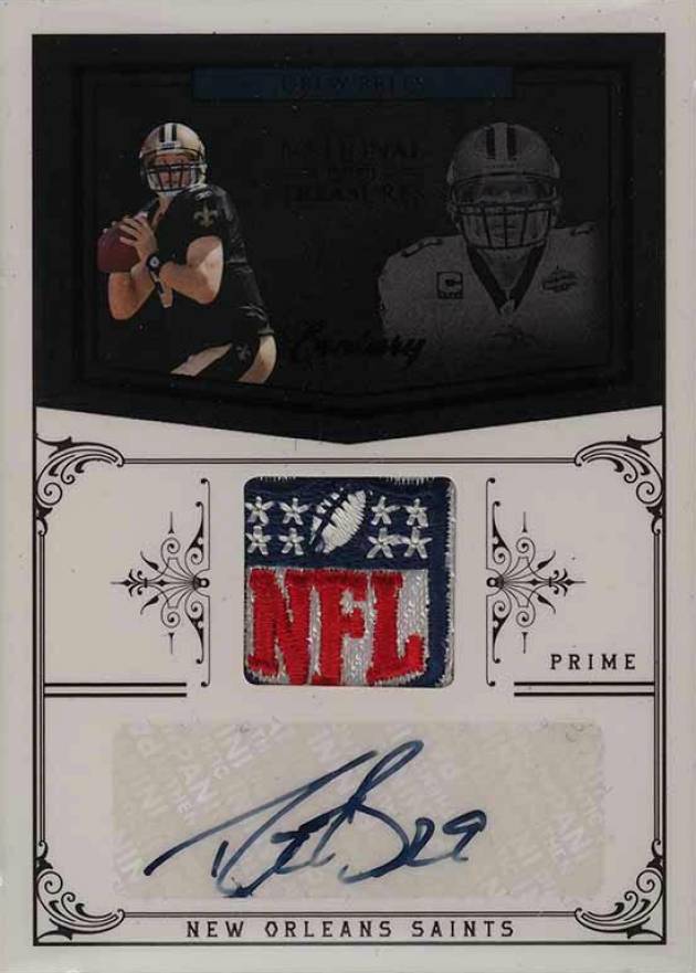 2010 Playoff National Treasures Drew Brees #91 Football Card