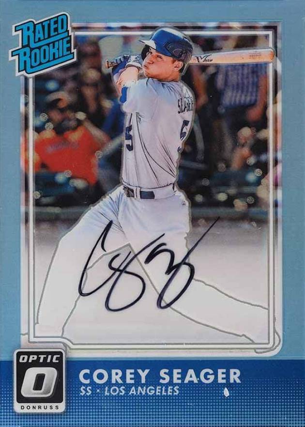 2016 Panini Donruss Optic Rated Rookies Signatures Corey Seager #RRCS Baseball Card