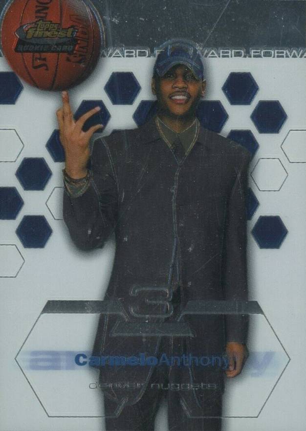 2003 Finest Carmelo Anthony #180 Basketball Card