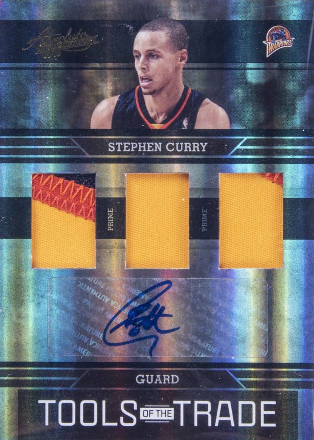 2009 Panini Absolute Memorabilia Tools of the Trade Stephen Curry #23 Basketball Card