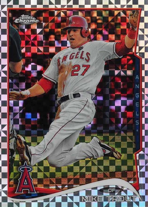2014 Topps Chrome Mike Trout #1 Baseball Card