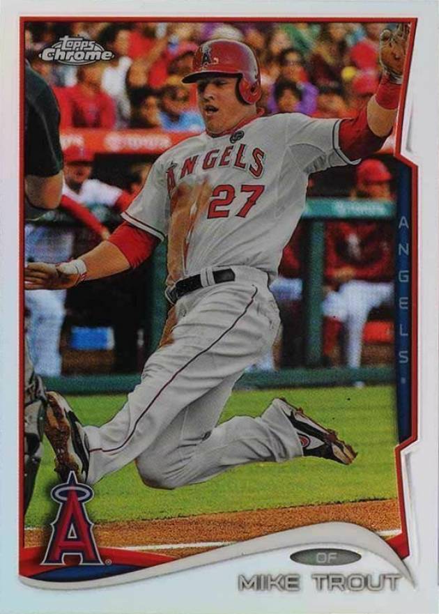 2014 Topps Chrome Mike Trout #1 Baseball Card