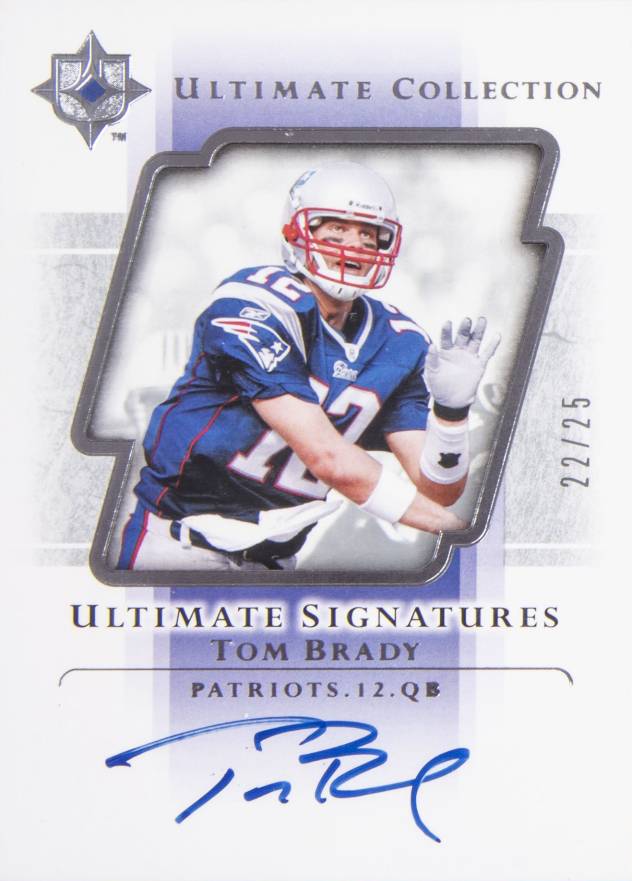 2004 Ultimate Collection Ultimate Signatures Tom Brady #US-TB Football Card